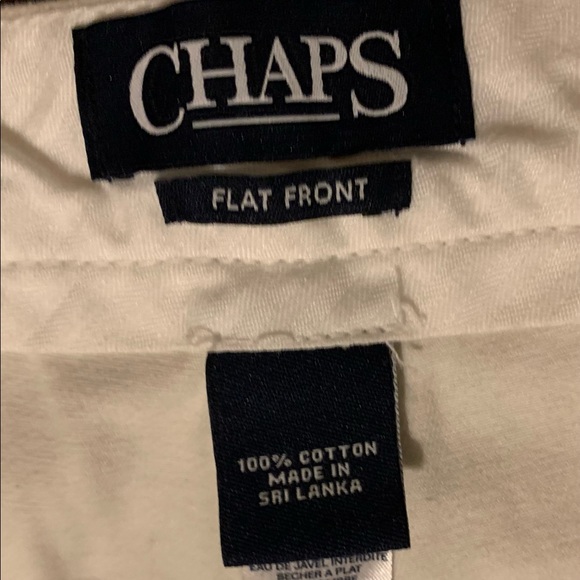 Chaps Mens Flat Front Khaki Pants, Size 40W x 32L, Color Stone, Worn Once - Picture 4 of 15
